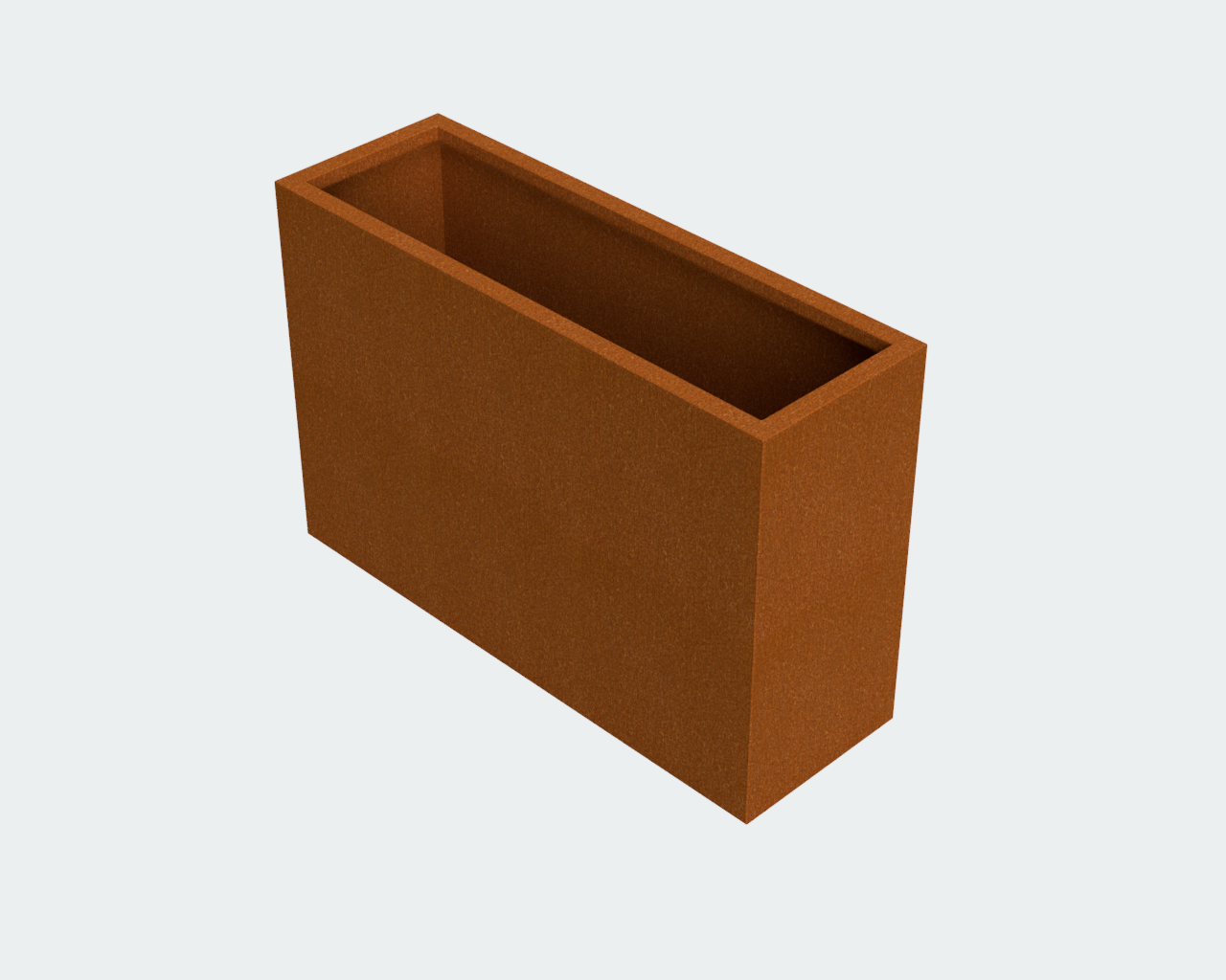 Cortenstaal Plantenbak met Bodem 150x50x80