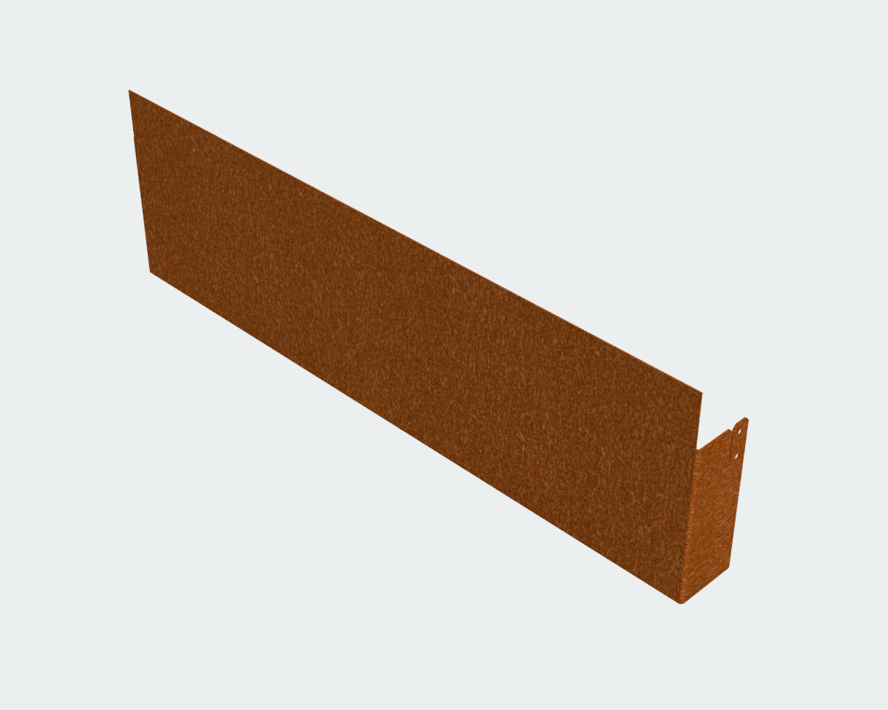 Cortenstalen Borderrand Recht 1 Meter 30cm Hoog