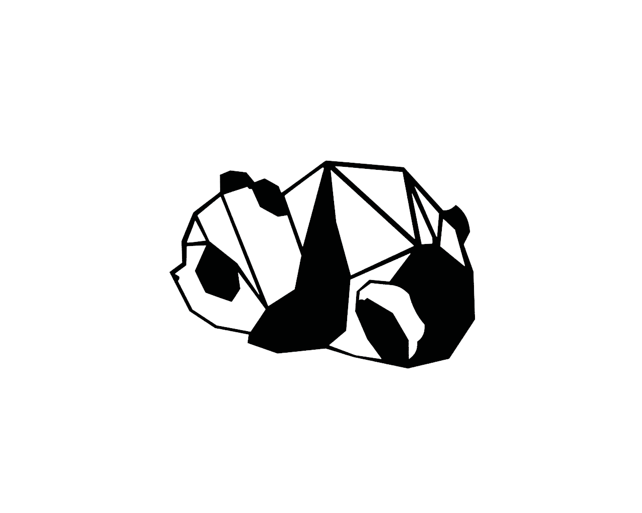 Pandabeer Zwart