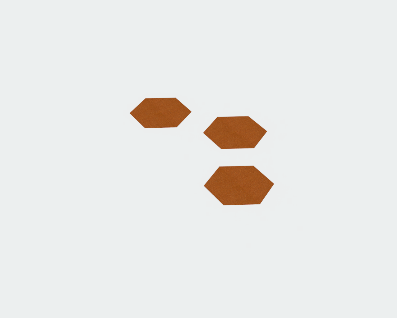 Cortenstalen Stapstenen Hexagon