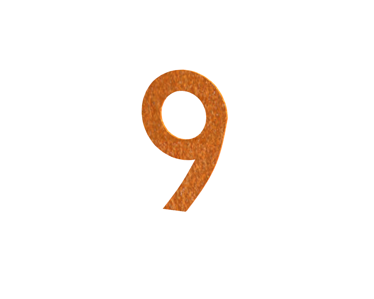 Cortenstaal Huisnummer 9 Slim